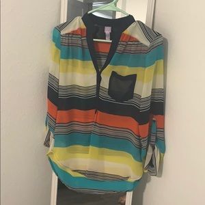 Colorful work blouse